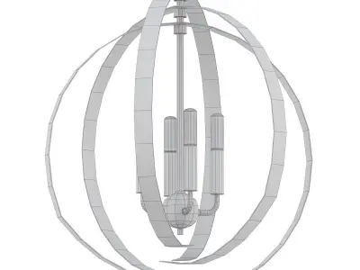 Four Light Pendant 3D model