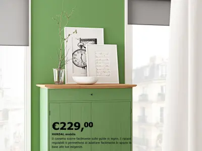 Scene bed hurdal and various furnitures 3D model