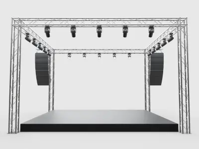 Concert Stage 12 3D model