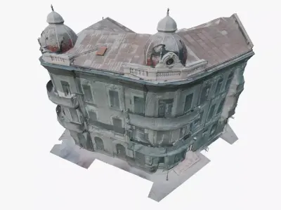 3D Scan Old Building 1 Low-poly 3D model
