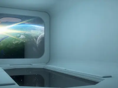 Sci Fi Room 3D model 14