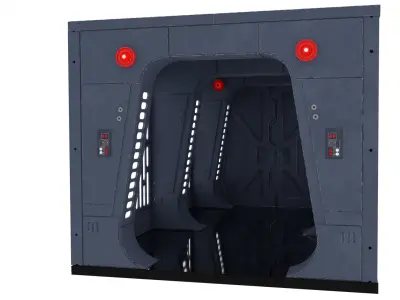 Scarif Blast Door Small 1-12 scale Blackseries 3D print model