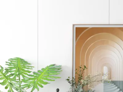 entrance Chinese New cabinet style 3D model