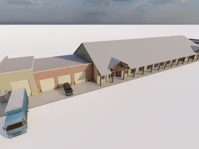 Warehouse-Warehouse Building 3D model