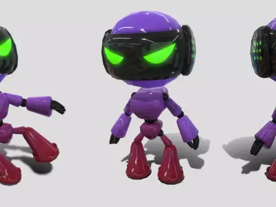 VIASS Robots Terrorist B Low-poly 3D model