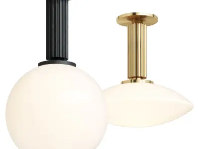 Allied Maker Meridian Flush Globe Mount 3D model