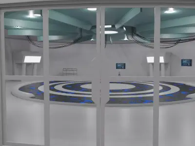scifi room 3D model