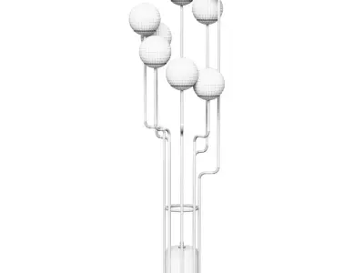 Outdoor designer lamp Niku by Brabbu 3D model