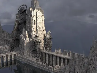 Under the Earth Halls Inferno Hellscape 3D model