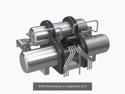 Airlift Performance air suspension kit bundle 3D Model Pack