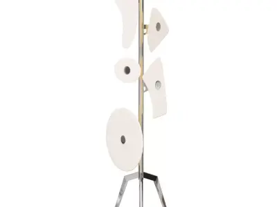 Outdoor designer lamp Orbital Terra by Foscarini white 3D model