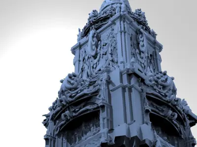 Palace of Versailles Fantasy Tower 6 3D model