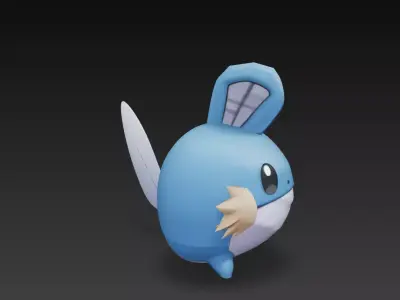 figura silly bola pokemon  3D print model