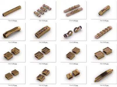 wristband design 50 piece drawings wristbands  wristbands 3D print model