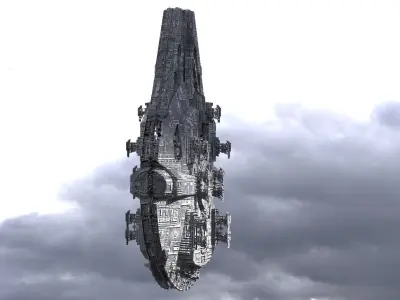 Jupiter Scouter Ship 3 3D model