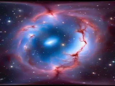 HDRI Space Nebula Low-poly 3D model