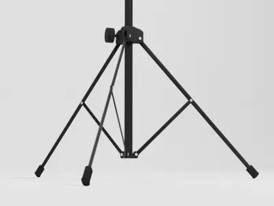 Wire Music Stand Low-poly 3D model