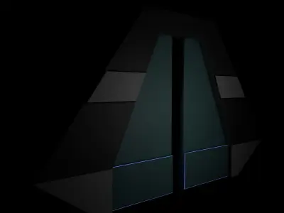 Sci fi tunnel 3D model