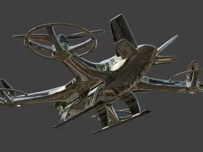 Hexacopter Drone 3D Model 3D model