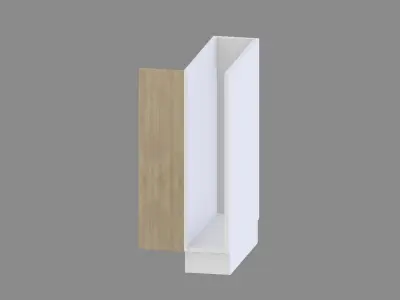 Kitchen Base Cabinet 20 cm Low-poly 3D model