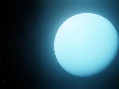 Photorealistic Uranus 4k Textures 3D Model Low-poly 3D model