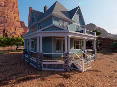 old house-Old Abandoned House 3D model