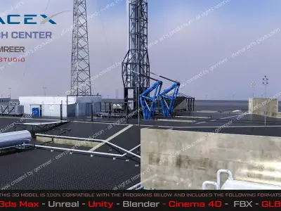 Spacex Launch Complex 3D model