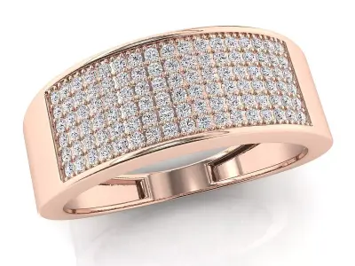 Small fancy mans ring 3D print model order