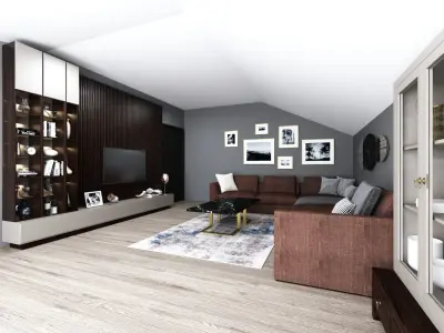 LIVING ROOM ROOF 3D model