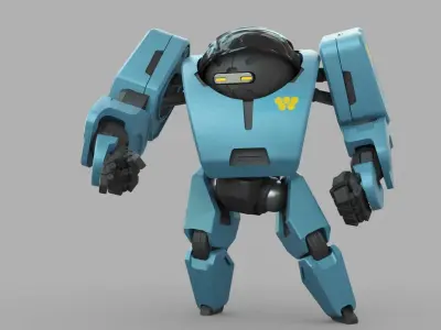 ANDROID M-3000  RIGGED 3D model