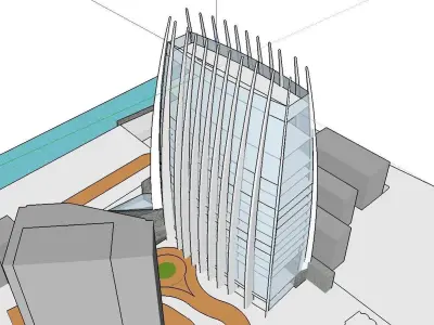 vacation spot-Resort-Fashion Leisure Hotel-0146 3D model