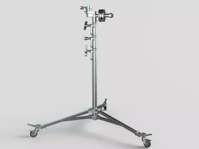 Stands - Wheels - Operating Poles Module  3D model