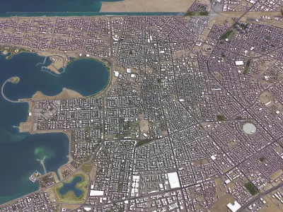 Dammam Low-poly 3D model