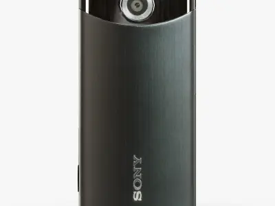 Sony MHS-TS20 Bloggie Touch Black pocket camcorder Low-poly 3D model