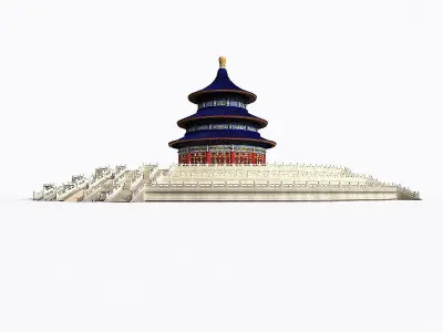 Temple of Heaven Low-poly 3D model