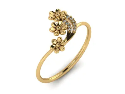 Jewelry Diamond Light Ring 10 3D print model