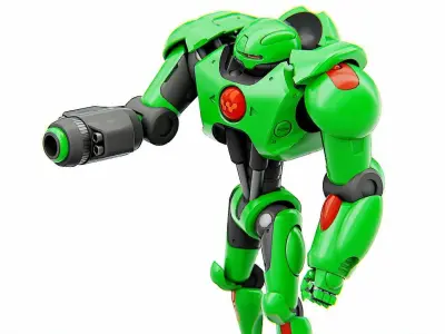 BATTLE DROID OSTRADAM   RIGGED 3D model