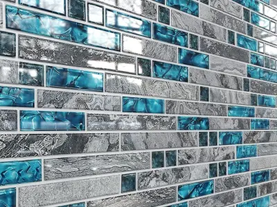 Glass mosaic tile Texture