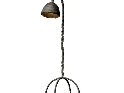 Plain Clay Floor Light 3D model