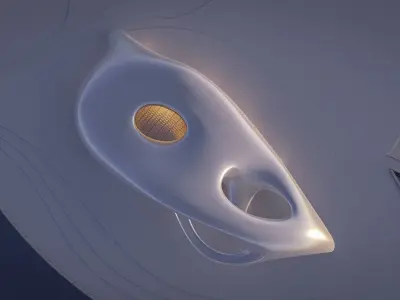 Futuristic building 37 3D model