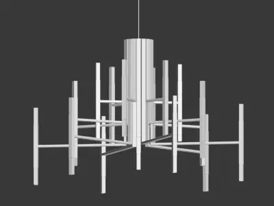 The Light LED Chandelier 3D model