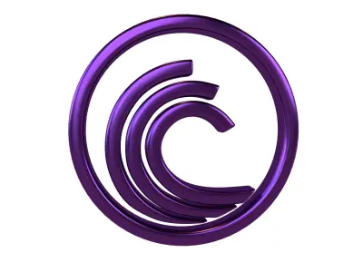 BitTorrent Coin v1 006 Low-poly 3D model