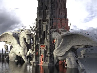 Pegasus Tower Palace  3D model