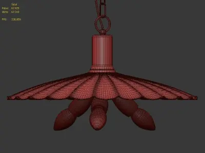 Hanging lamp LOFT HOUSE P-143 3D model