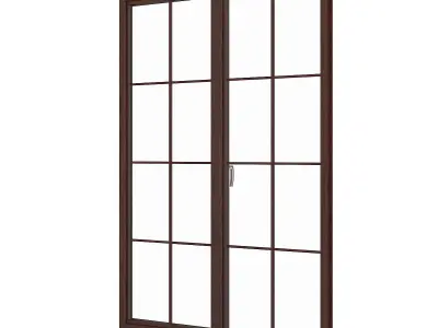 Wooden Window 09 3D model
