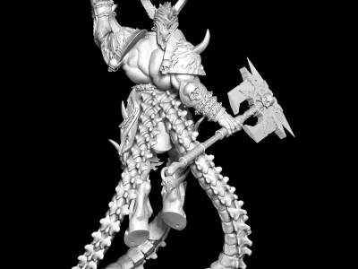 Yedath statue of demon 3D print model