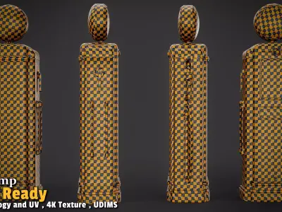 Gas Station  Low-poly 3D model