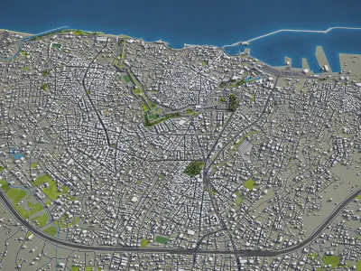 Heraklion Low-poly 3D model