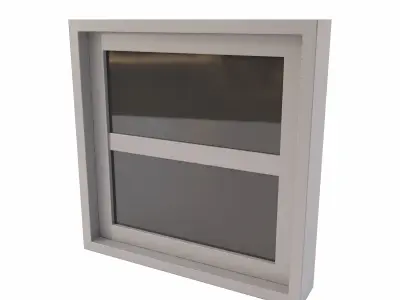 Bathroom window lowpoly 3d model Low-poly 3D model