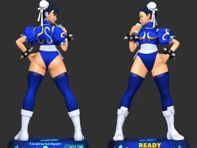Chun-Li - Street Fighter Fanart 3D print model